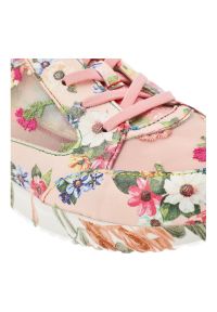 Sneakersy damskie Laura Vita, cholewka ze skóry naturalnej klasyczne sznurowanie płaska podeszwa, różowe, Joctao 26 SL3015-26D. Okazja: na co dzień. Zapięcie: sznurówki. Kolor: różowy. Materiał: skóra. Szerokość cholewki: normalna. Wzór: kwiaty, nadruk. Obcas: na płaskiej podeszwie. Styl: klasyczny #5