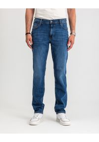 Męskie Spodnie Jeansowe Mustang Style Washington Straight Denim Blue 1017119 5000 782