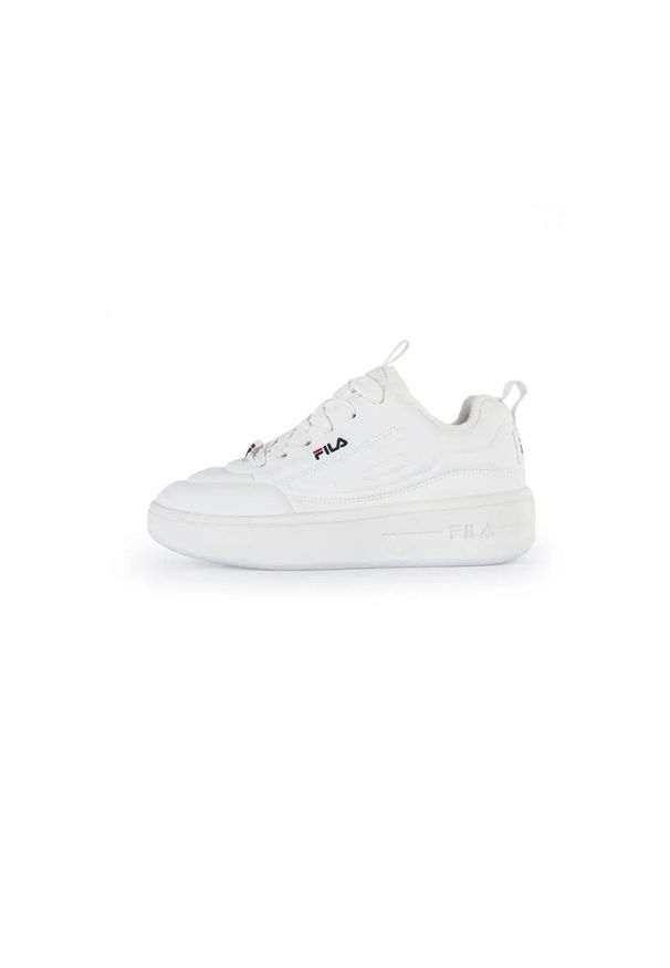 Sneakersy damskie Fila Superbubble. Okazja: na co dzień. Kolor: biały. Materiał: syntetyk, tkanina. Sport: turystyka piesza