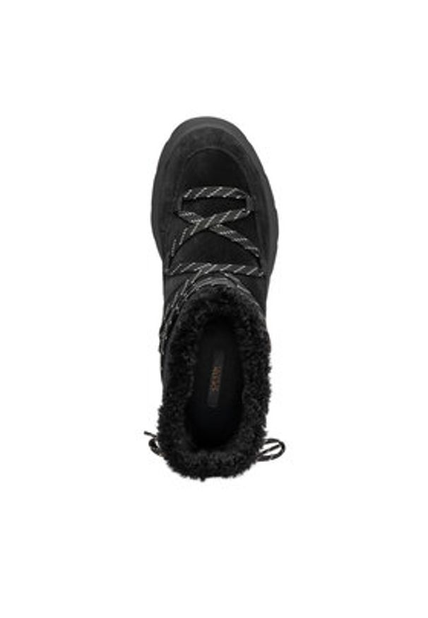 Geox Śniegowce D Spherica Ec7.1 B A D46WSA 00022 C9999 Czarny. Kolor: czarny. Materiał: skóra, zamsz