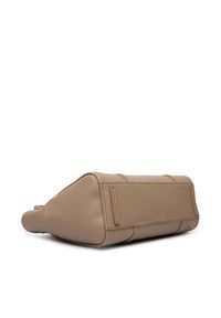 Calvin Klein Torebka Emblem Hw Pebble Tote LV04F3424G Beżowy. Kolor: beżowy. Materiał: skórzane #2