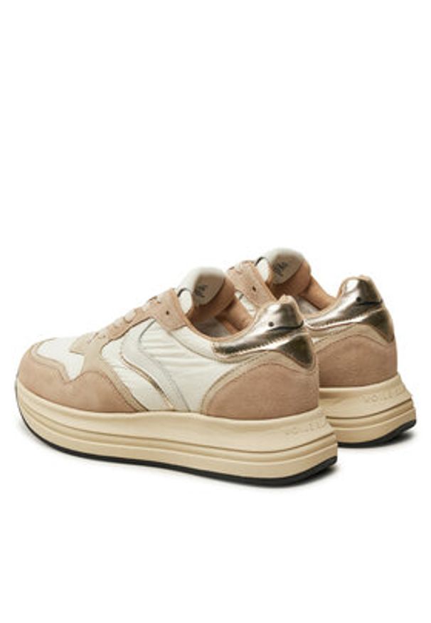 Voile Blanche Sneakersy Melany 2018651 Beżowy. Kolor: beżowy. Materiał: zamsz, skóra