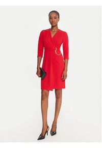 Rinascimento Sukienka koktajlowa CFC0020071002 Czerwony Regular Fit. Kolor: czerwony. Materiał: syntetyk. Styl: wizytowy #5