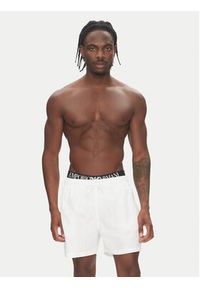 Emporio Armani Szorty kąpielowe EM000686 AF12329 U0002 Biały Regular Fit. Kolor: biały. Materiał: syntetyk