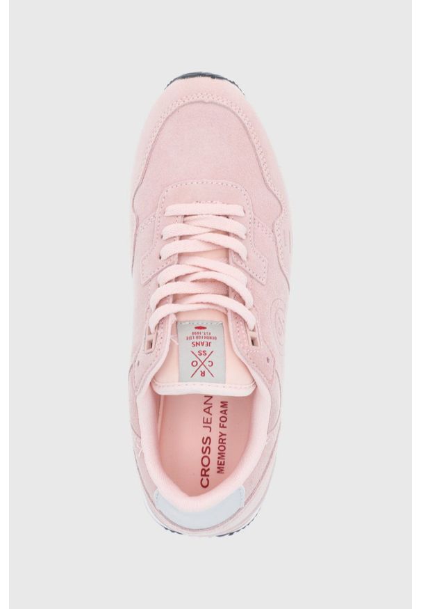 Cross Jeans - Buty. Zapięcie: sznurówki. Kolor: różowy. Materiał: guma