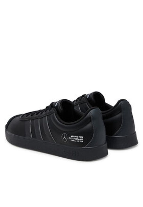 Adidas - adidas Sneakersy Mercedes - AMG Petronas Formula One Team Vl Court Base Trainers JR1067 Czarny. Kolor: czarny. Materiał: zamsz, skóra