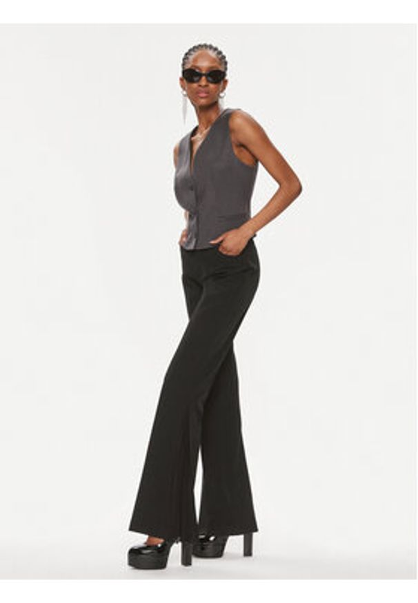 Liu Jo Spodnie materiałowe WA4068 T7896 Czarny Wide Leg. Kolor: czarny. Materiał: syntetyk, materiał