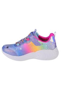 skechers - Buty do chodzenia dla dzieci Skechers Slights Unicorn Dreams. Zapięcie: rzepy. Kolor: niebieski, wielokolorowy. Materiał: guma, syntetyk, materiał. Szerokość cholewki: normalna. Model: Skechers Sport. Sport: turystyka piesza