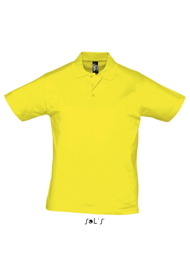 SOL'S - Polo Sol's Prescott. Typ kołnierza: polo. Kolor: żółty