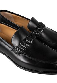 Bally Półbuty "Loafers" | 6231408 | Werden | Mężczyzna | Czarny. Zapięcie: bez zapięcia. Kolor: czarny. Materiał: skóra. Wzór: aplikacja