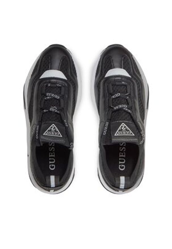 Guess Sneakersy Geniver2 FLPGE2 FAB12 Czarny. Kolor: czarny. Materiał: materiał