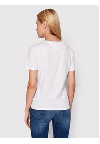 Tommy Jeans T-Shirt DW0DW14616 Biały Regular Fit. Kolor: biały. Materiał: bawełna #3