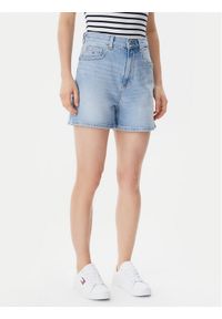 Tommy Jeans Szorty jeansowe DW0DW20091 Niebieski Mom Fit. Kolor: niebieski. Materiał: bawełna #1
