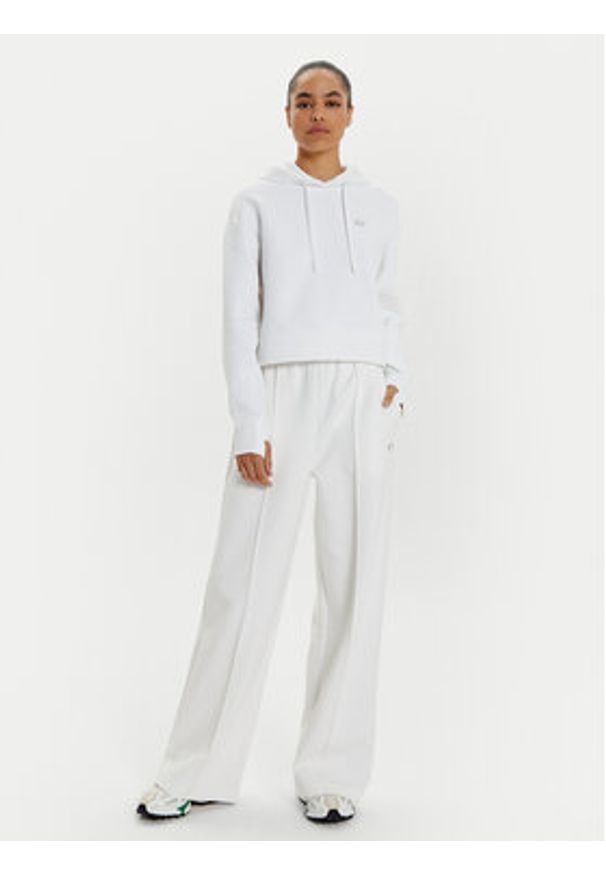 Lacoste Bluza SF0281 Biały Regular Fit. Kolor: biały. Materiał: bawełna