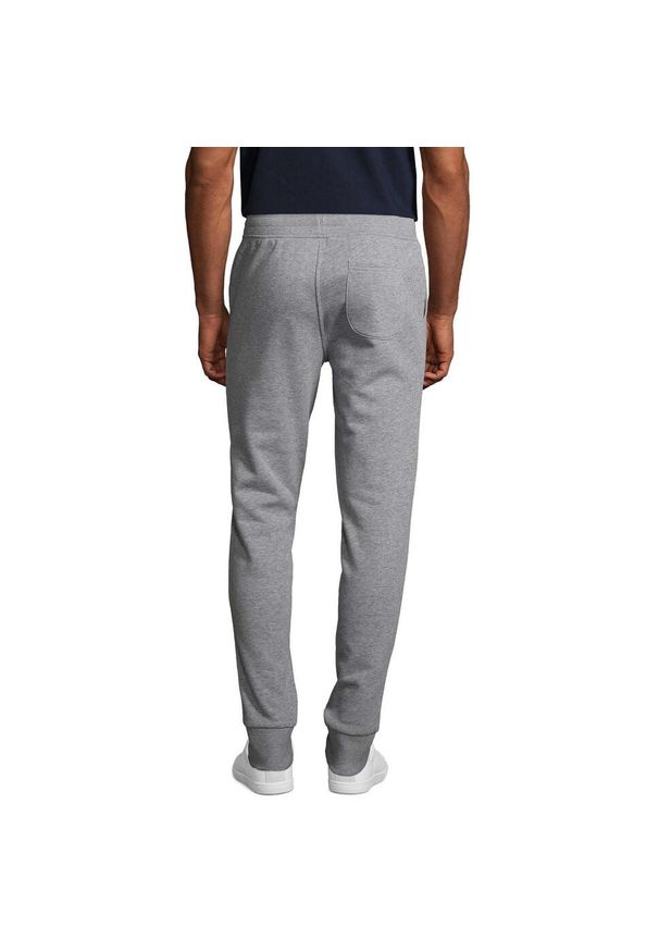 SOL'S - Męskie Spodnie Do Biegania Jake Melange Slim. Kolor: szary. Materiał: dresówka