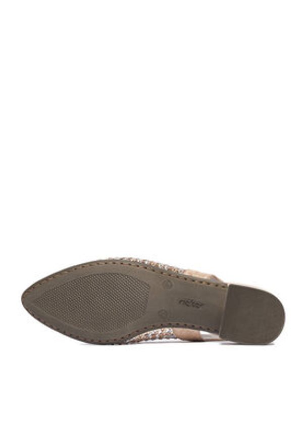 Rieker Czółenka CEO-47078-90 Złoty. Kolor: złoty. Materiał: skóra