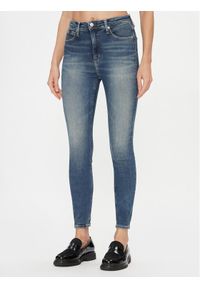 Calvin Klein Jeans Jeansy High Rise Super Skinny Ankle J20J222146 Niebieski Skinny Fit. Kolor: niebieski #1