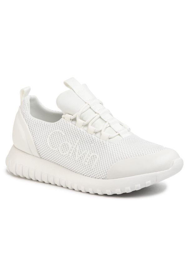 Sneakersy Calvin Klein Jeans Reika Mesh R0666 White/White. Kolor: biały. Materiał: materiał