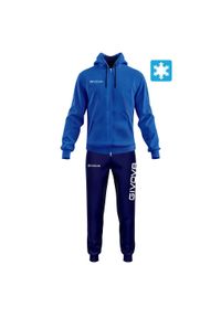 Givova - Tuta King Felpa. Kolor: niebieski, żółty, wielokolorowy. Materiał: dresówka
