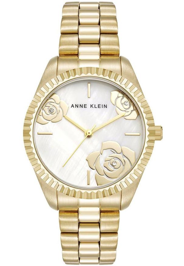 Zegarek damski Anne Klein AK-5288FMGB CYRKONIE złoty. Kolor: złoty