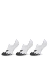 Zestaw 3 par niskich skarpet unisex Under Armour. Kolor: biały