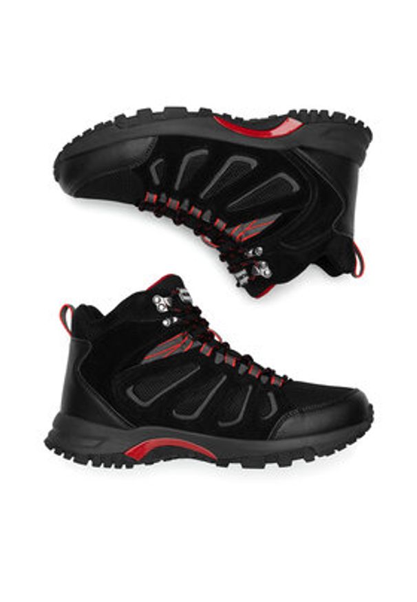 Hunter Trekkingi MASON MID HIKER WP Czarny. Kolor: czarny. Materiał: skóra, zamsz. Sport: turystyka piesza