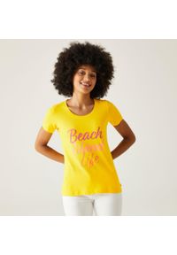 Regatta - Koszulka damska Filandra VIII. Kolor: żółty. Sport: turystyka piesza #1