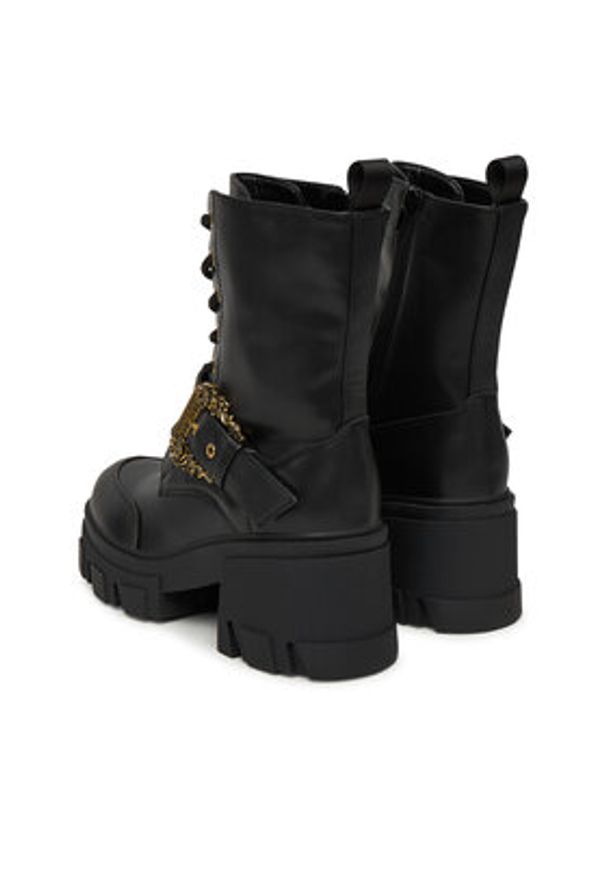 Versace Jeans Couture Trzewiki 79VA3S86 71570 899 Czarny. Kolor: czarny. Materiał: skóra