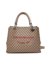 Emporio Armani Torebka Y3D159 YWS0E F1075 Beżowy. Kolor: beżowy. Materiał: skórzane #3