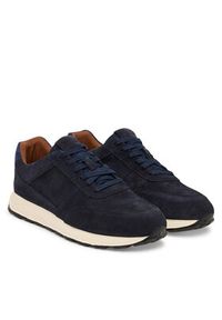 Clarks Sneakersy Radwell Tie 26186565 Granatowy. Kolor: niebieski. Materiał: skóra, zamsz #6