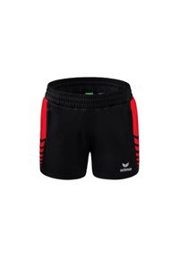 ERIMA - Szorty damskie Erima Worker Six Wings. Kolor: czarny, czerwony, wielokolorowy. Sport: fitness