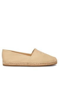 TOMMY HILFIGER - Tommy Hilfiger Espadryle Embroidered Flat Espadrille FW0FW07721 Beżowy. Kolor: beżowy
