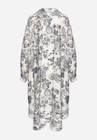 Born2be - Niebieska Wiskozowa Sukienka Koszulowa w Kwiaty Varvesa. Okazja: na co dzień. Typ kołnierza: kołnierzyk klasyczny. Kolor: niebieski. Materiał: wiskoza. Długość rękawa: długi rękaw. Wzór: kwiaty. Typ sukienki: koszulowe. Styl: elegancki, casual, klasyczny #7