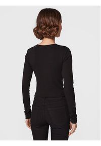 Gina Tricot Bluzka Matilda 17618 Czarny Slim Fit. Kolor: czarny. Materiał: bawełna #3