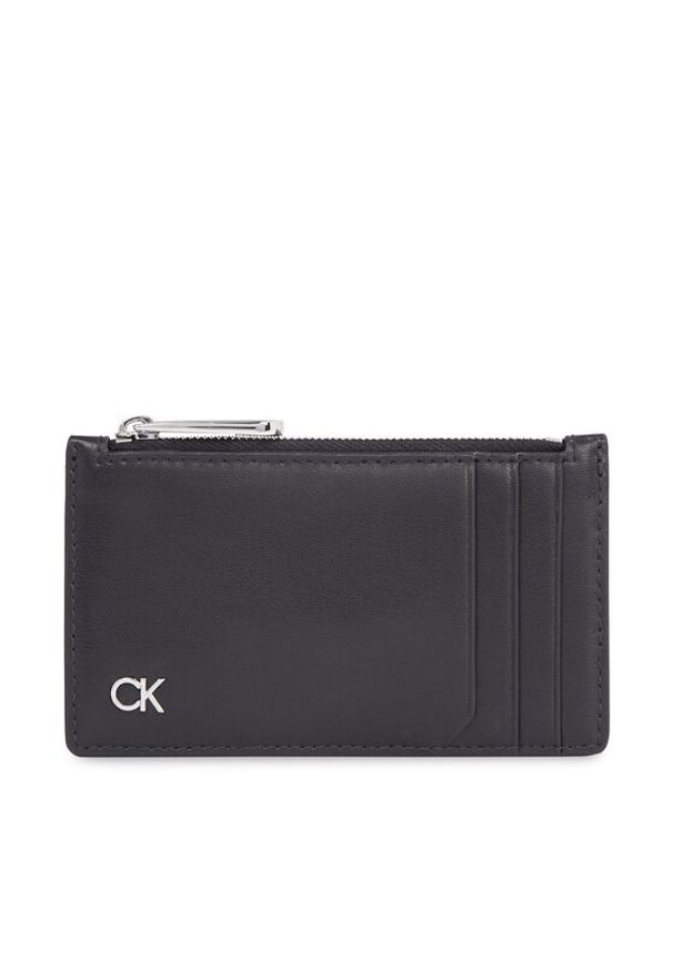 Calvin Klein Duży Portfel Męski Metal Ck K50K511685 Czarny. Kolor: czarny