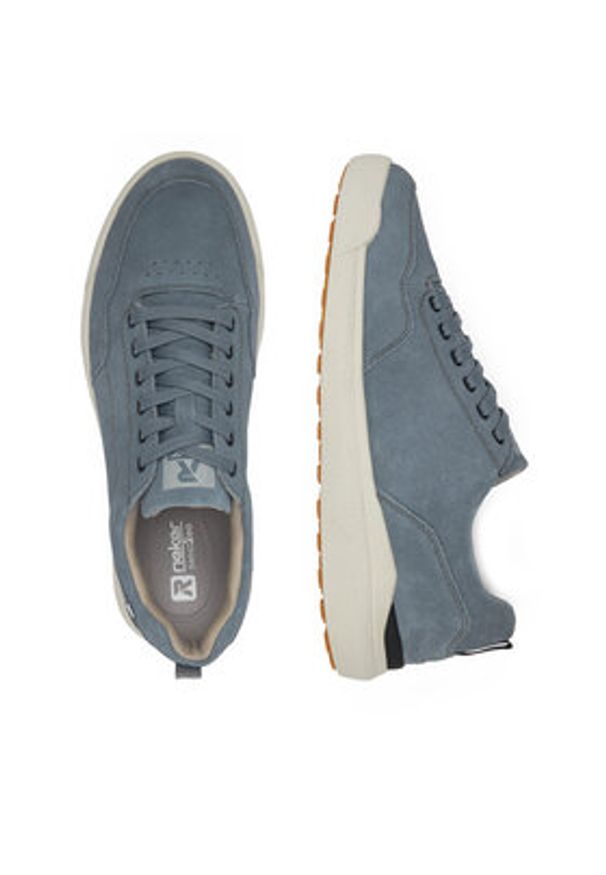 Rieker Revolution Lifestyle Sneakersy U1101-14 Niebieski. Kolor: niebieski. Materiał: skóra, zamsz