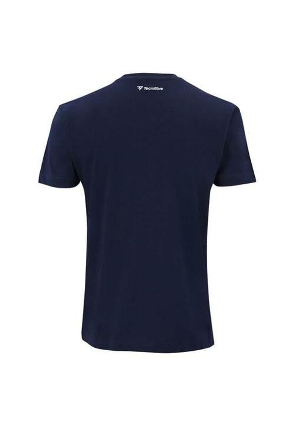 TECNIFIBRE - Koszulka treningowa męska Tecnifibre Team. Kolor: niebieski. Materiał: bawełna. Długość rękawa: krótki rękaw. Długość: krótkie