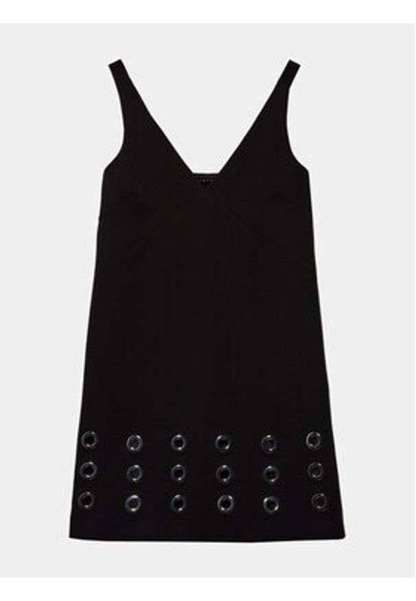 Sisley Sukienka codzienna 4FZXLV05H Czarny Regular Fit. Okazja: na co dzień. Kolor: czarny. Materiał: syntetyk. Typ sukienki: proste. Styl: casual