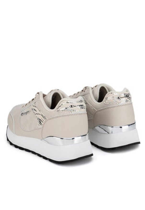 Champion Sneakersy RR CHAMP PLAT LOW S11719-MS001 Beżowy. Kolor: beżowy. Materiał: skóra