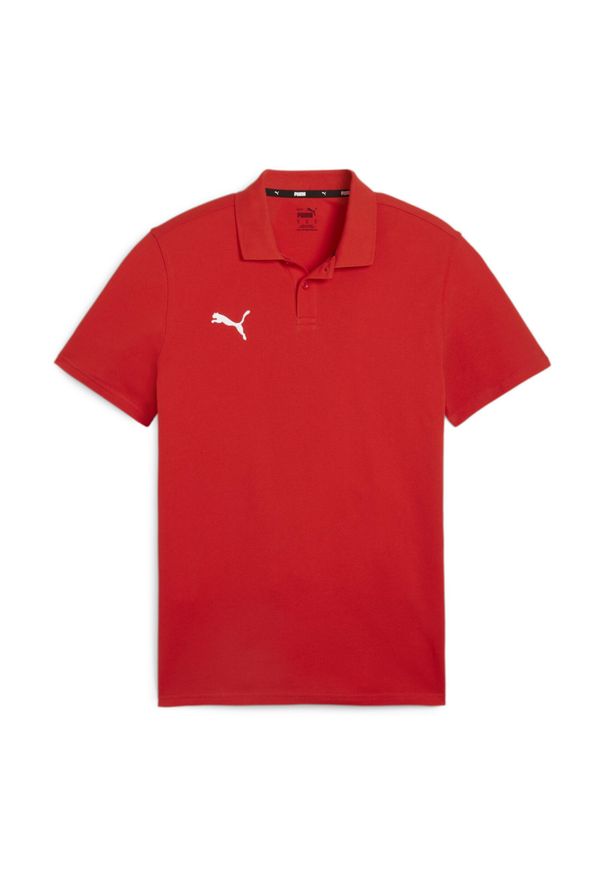 Polo Puma Teamgoal Casuals. Typ kołnierza: polo. Kolor: czerwony. Sport: piłka nożna