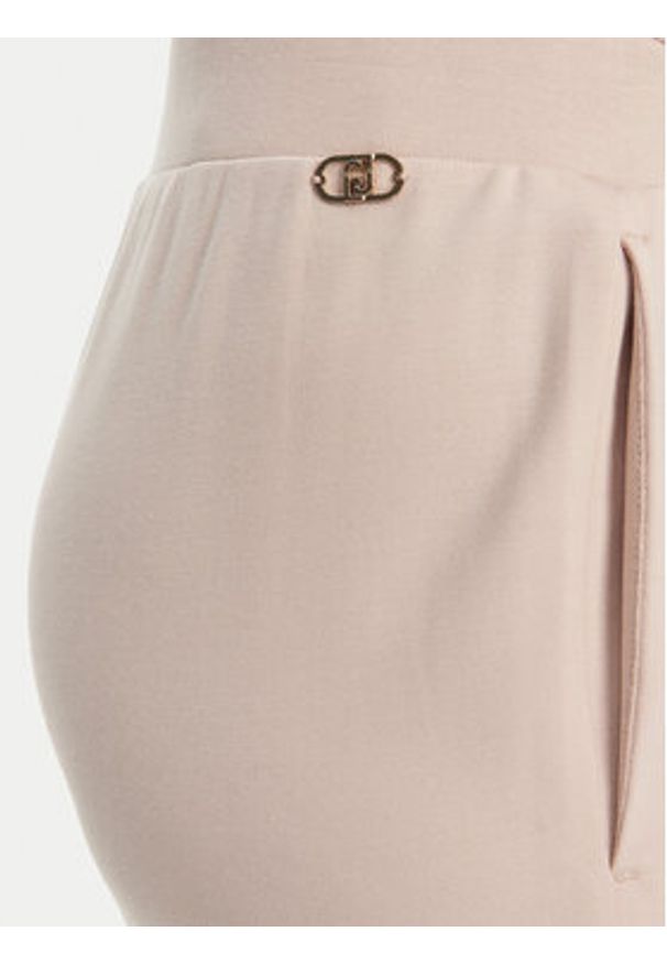 Liu Jo Sport Spodnie dresowe TA5303 J5942 Beżowy Regular Fit. Kolor: beżowy. Materiał: syntetyk