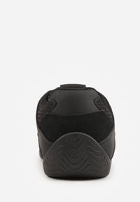 Born2be - Czarne Sneakersy Ozdobione Geometrycznym Motywem Lamemisia. Okazja: na co dzień, na spotkanie biznesowe, do pracy. Kolor: czarny. Wzór: geometria, aplikacja #8