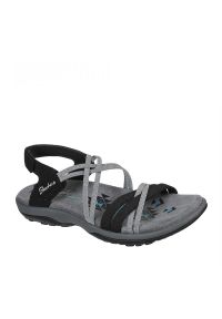 skechers - Buty do chodzenia damskie Skechers Reggae Slim Takes Two. Zapięcie: bez zapięcia. Kolor: czarny. Materiał: guma, syntetyk, materiał. Sezon: lato. Sport: turystyka piesza
