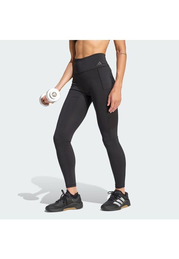 Adidas - adidas Legginsy Optime Workout KA0186 Czarny Slim Fit. Kolor: czarny. Materiał: syntetyk