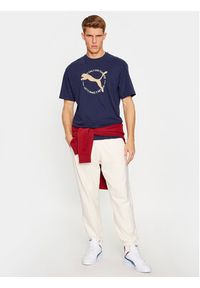 Puma T-Shirt Better Sportswear 676062 Granatowy Regular Fit. Kolor: niebieski. Materiał: bawełna