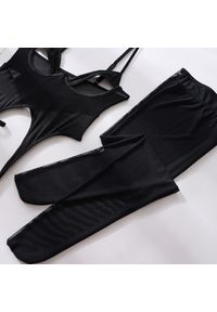 Intica - Body z prześwitującego materiału na romantyczny wieczór Rosalynne. Kolor: czarny. Materiał: materiał #9