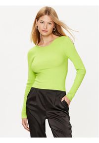 only - ONLY Sweter 15283423 Zielony Slim Fit. Kolor: zielony. Materiał: syntetyk, wiskoza #1