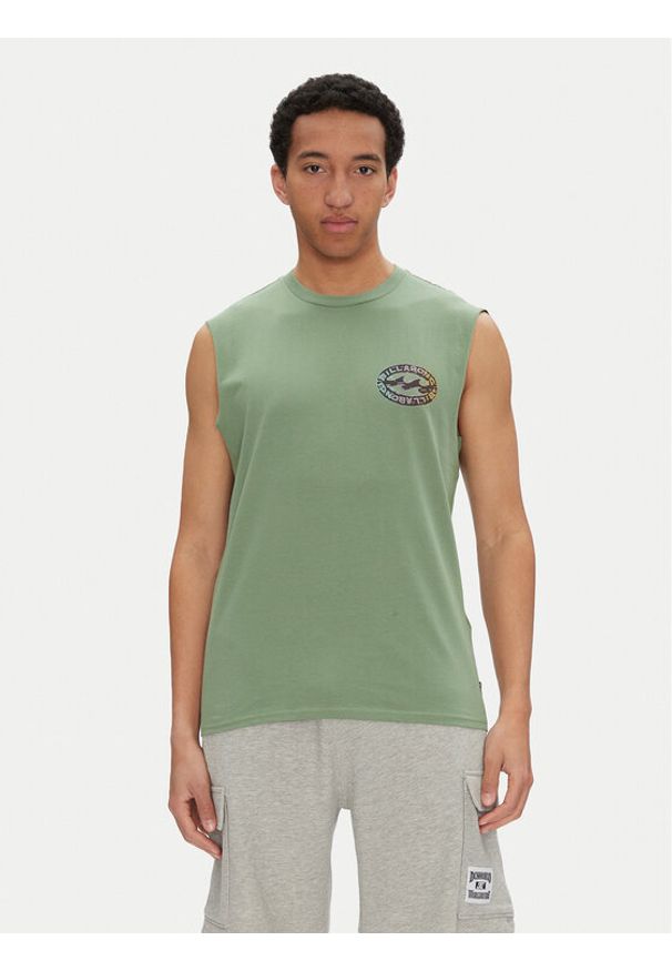 Billabong Tank top EBYZT00305 Zielony Regular Fit. Kolor: zielony. Materiał: bawełna