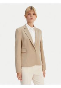 BOSS Marynarka Jia14 50556336 Beżowy Slim Fit. Kolor: beżowy. Materiał: syntetyk #1