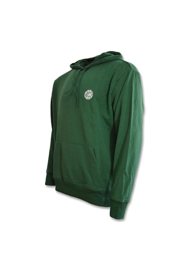 Bluza New Balance Hoops Essentials Fundamental Hoodie. Kolor: zielony
